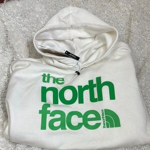 The north face white hoodie new women’s XL